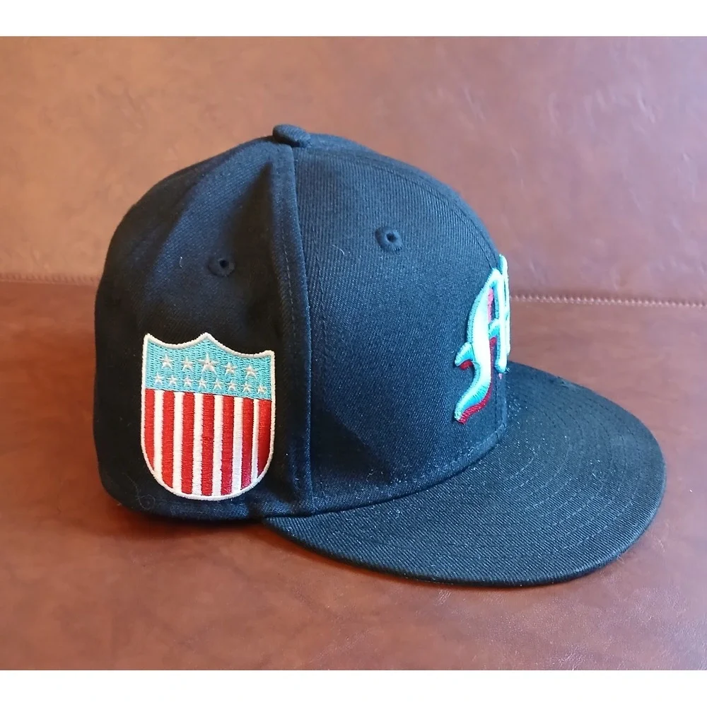 Miami Giants Negro League Baseball Hat Rings & Crowns Fitted Cap 7 1/4 #1592